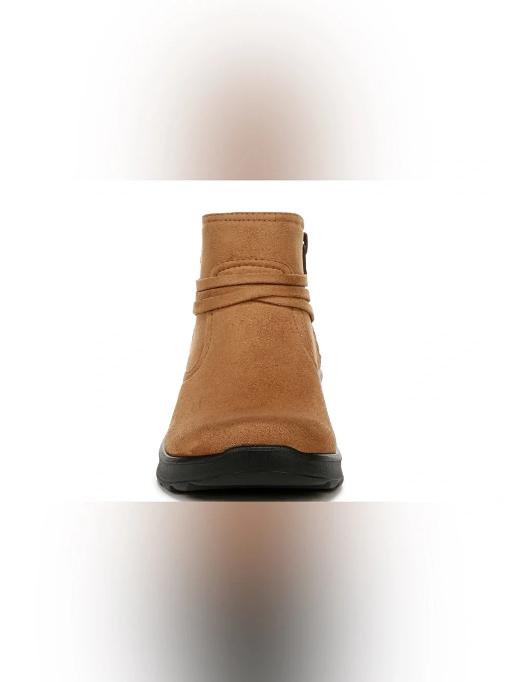 Bzees Tan Ankle Bootie with Wrap Detail Size q0
